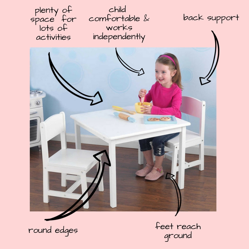 Wooden Children’s Table & Chairs