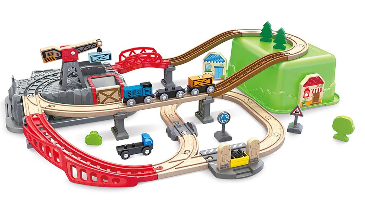 Wooden Train Sets for Boys & Girls
